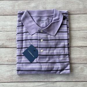 NWT Men’s Croft & Barrow Lilac Stripe Polo